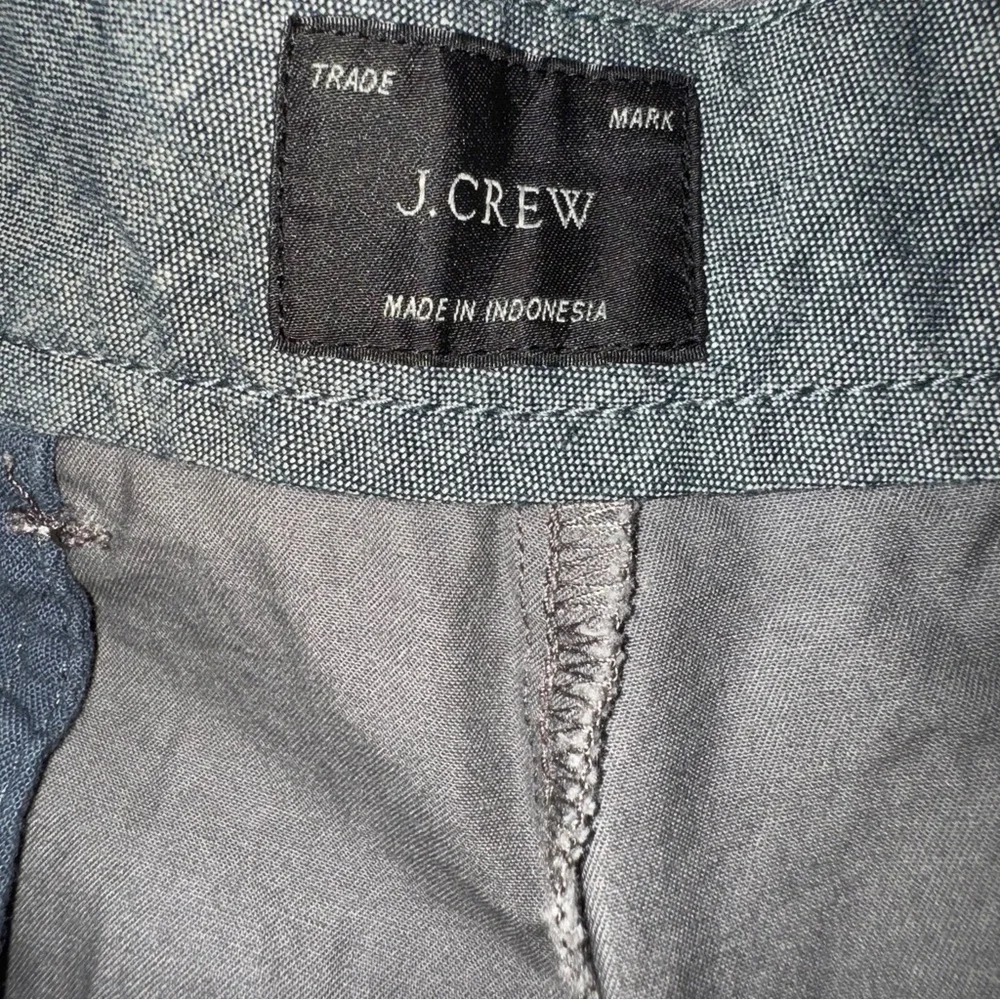 J Crew‎ Gray Reimagined Cotton Stretch Chino Shorts Size 31